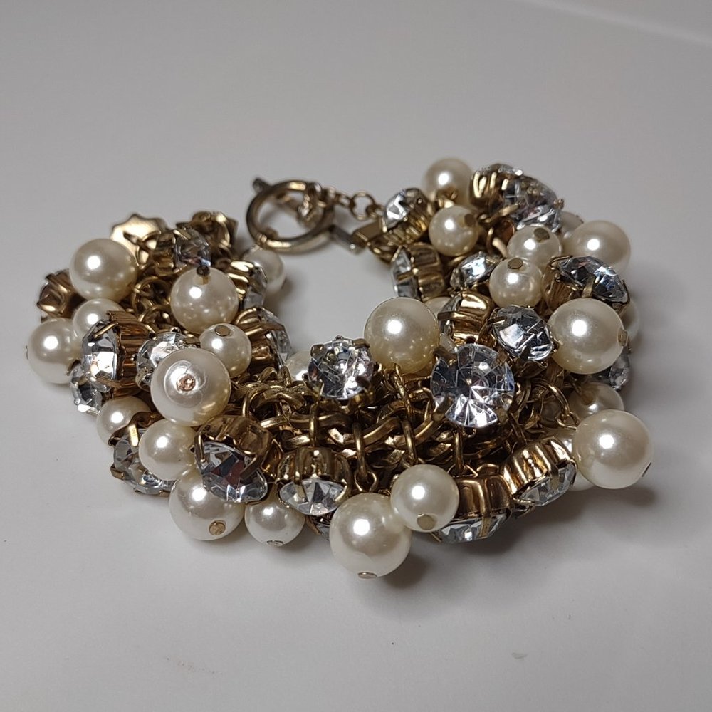 Vintage Faux Pearl  Bracelet